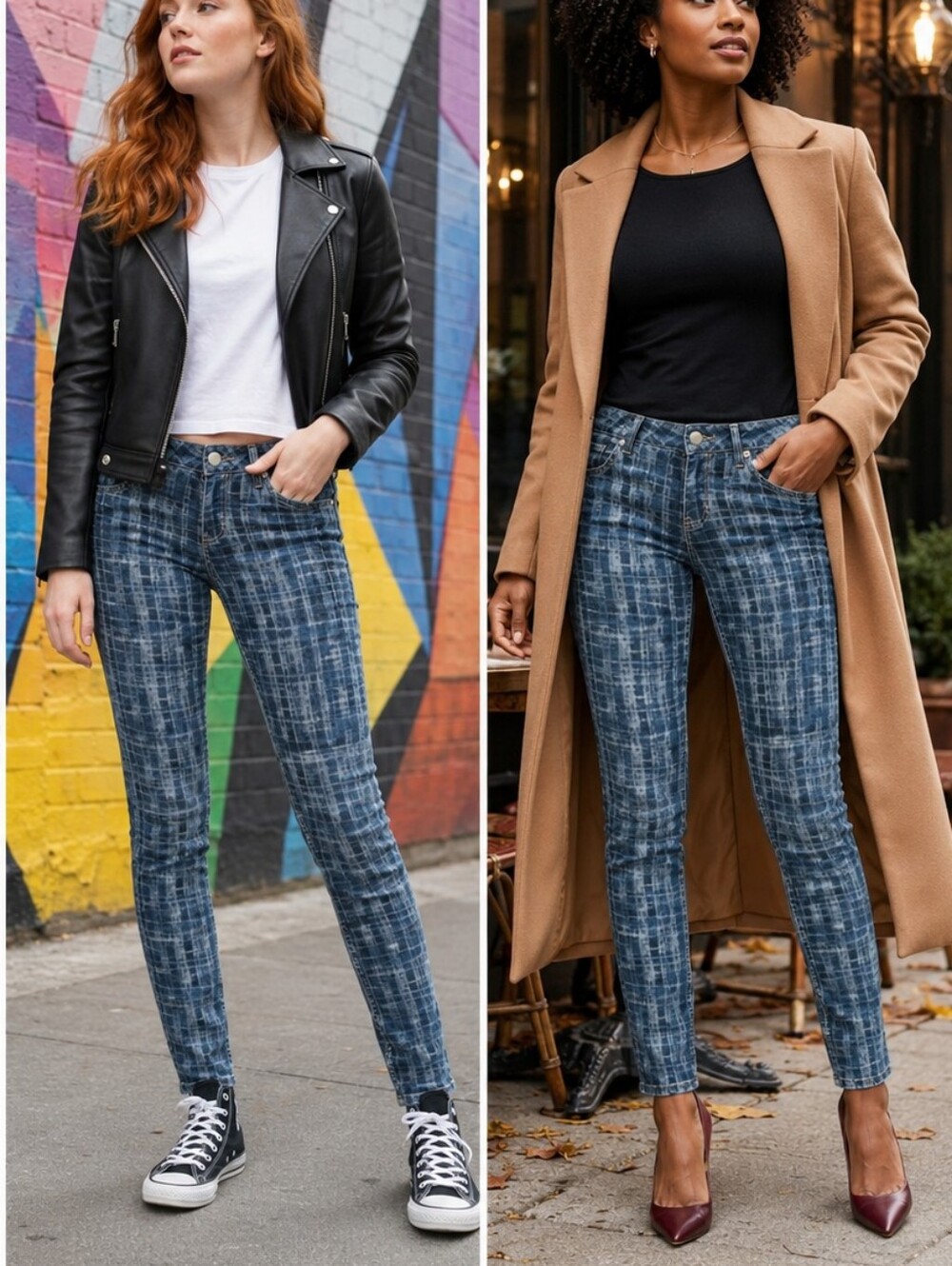 Cabi #3047 Grid Curvy Skinny Jean